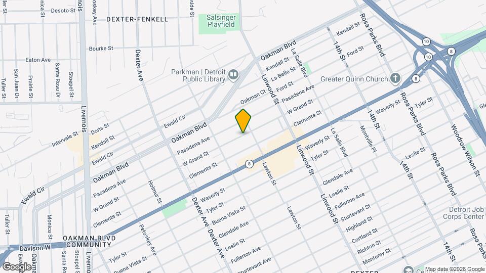 2891 W Grand St Map and Location Details