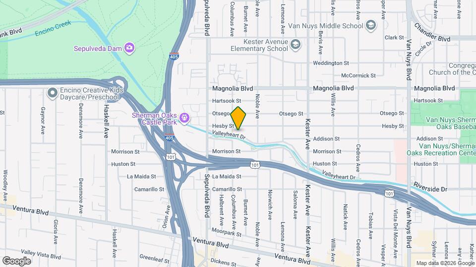 15157 Valleyheart Dr Map and Location Details