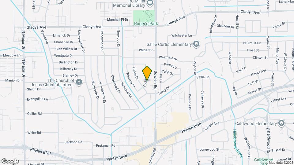 880 Lockwood Dr Map and Location Details