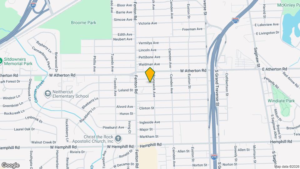 912 Leland St Map and Location Details