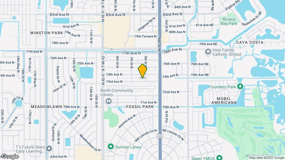 525 73rd Ave N Map and Location Details