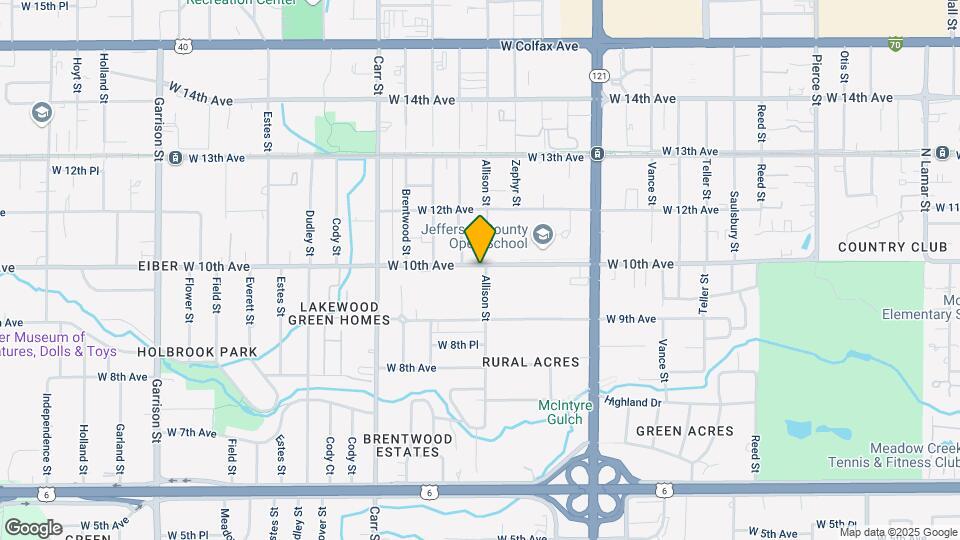 8000 W 10th Ave Map and Location Details