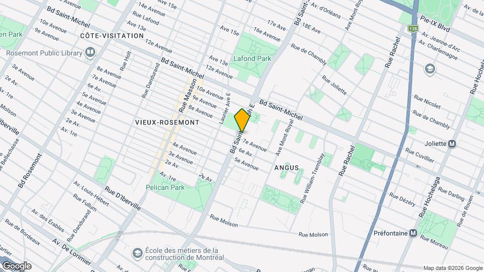 3010 Saint-Joseph Boul E Map and Location Details