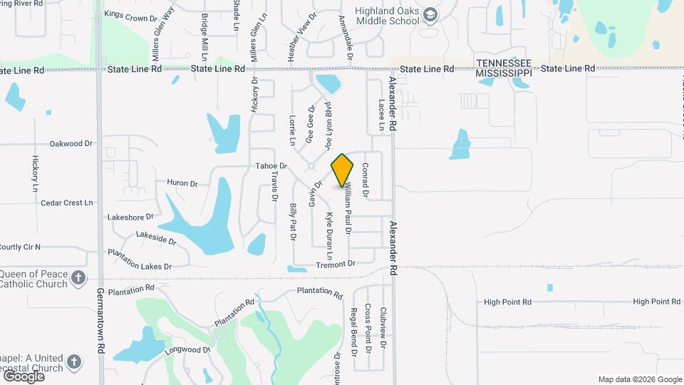 9129 William Paul Dr Map and Location Details