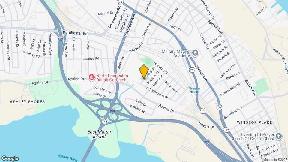 2245 Garfield St Map and Location Details