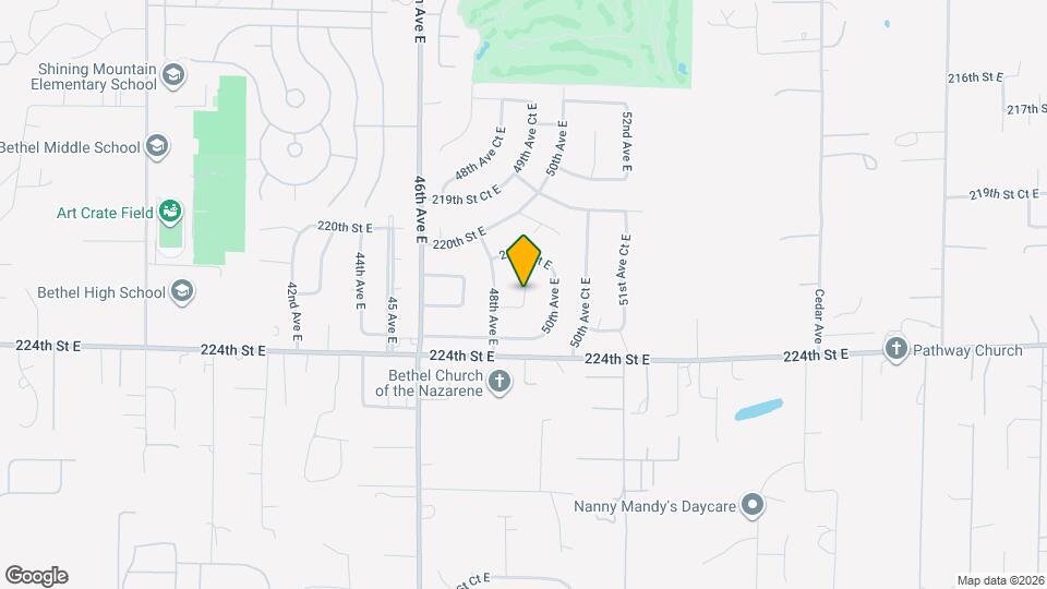 21612 49th Ave Ct E Map and Location Details
