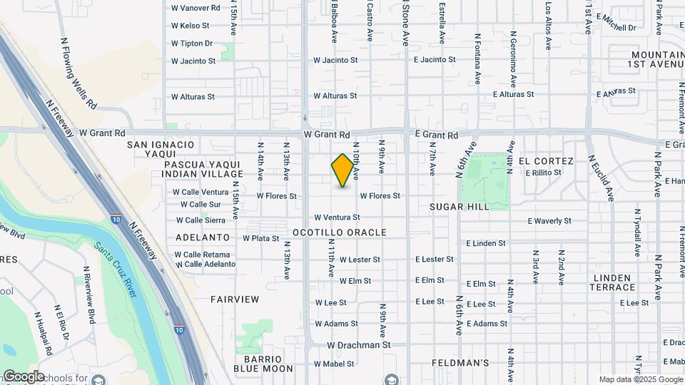232 W Flores St Mapa y Detalles de la Ubicación
