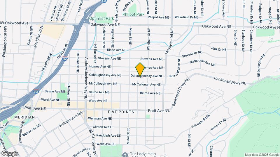 1328 Oshaughnessy Ave NE Map and Location Details