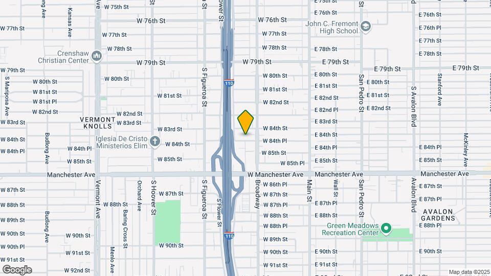 325 W 84th Pl Map and Location Details