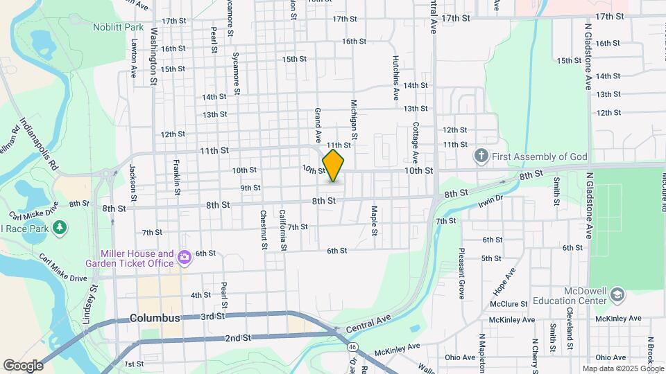 1303 9th St Map and Location Details