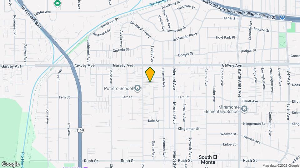 2652 Potrero Ave Map and Location Details