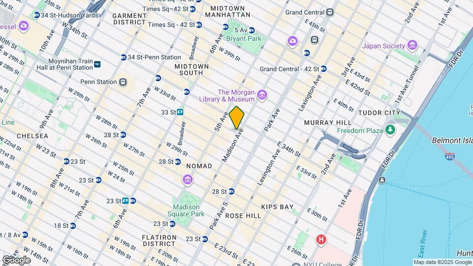 172 Madison Ave Map and Location Details