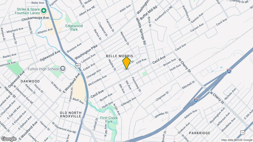 1934 Fine Ave Mapa y Detalles de la Ubicación