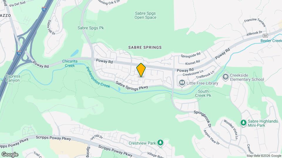 Creek View Condominium Rentals Map and Location Details