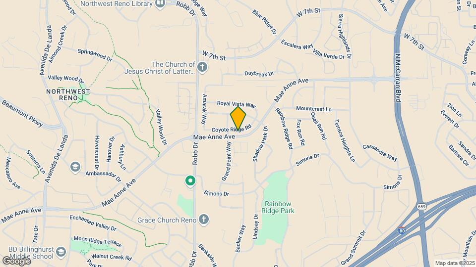 5870 Coyote Ridge Rd Map and Location Details