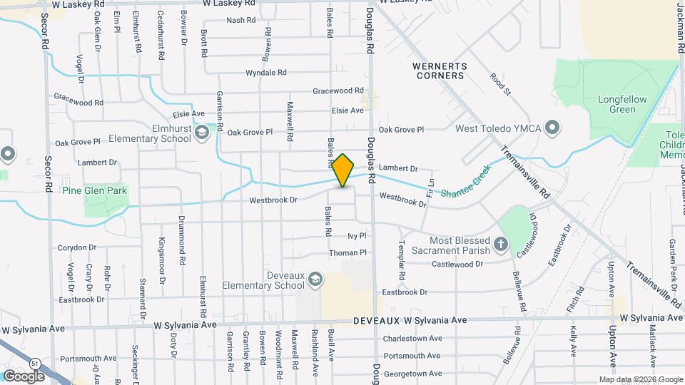 2553 Westbrook Dr Mapa y Detalles de la Ubicación
