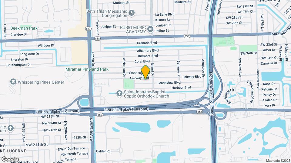 7725 Grandview Blvd Map and Location Details