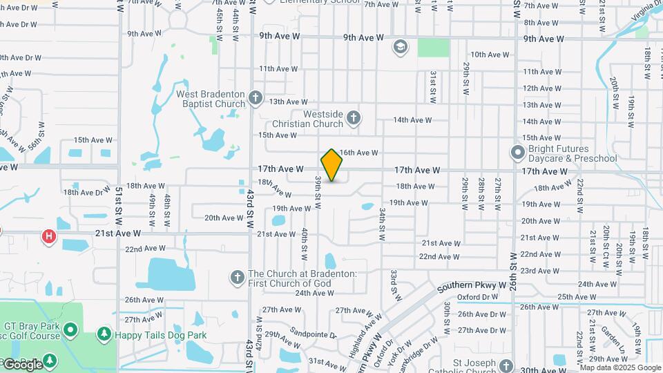 3801 17th Ave Dr W Map and Location Details