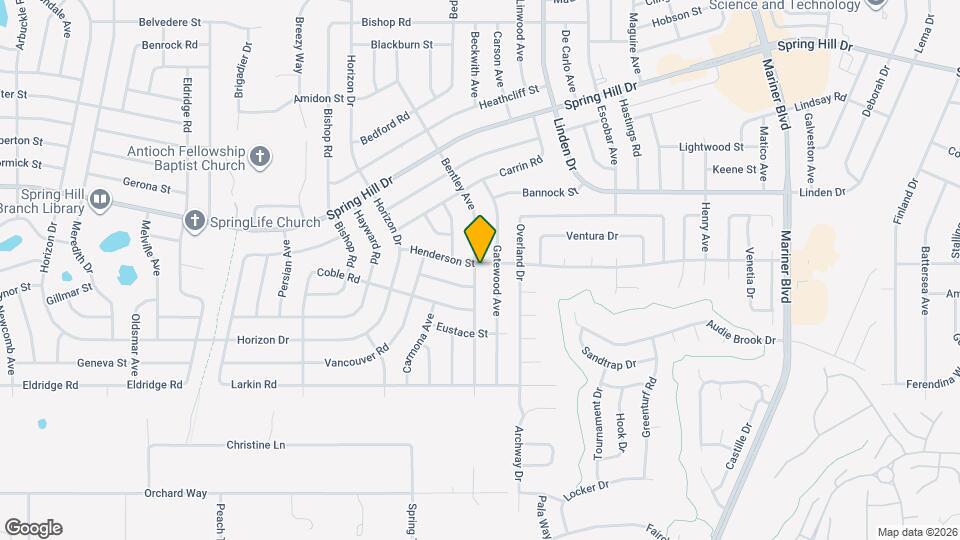 1266 Bentley Ave Mapa y Detalles de la Ubicación