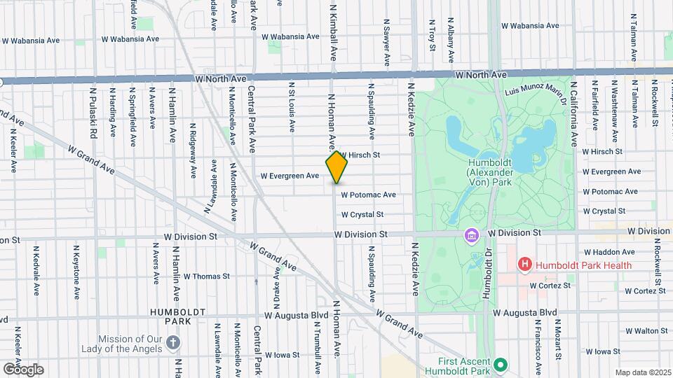1305 N Homan Ave Mapa y Detalles de la Ubicación