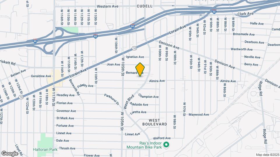10232 Almira Ave Map and Location Details