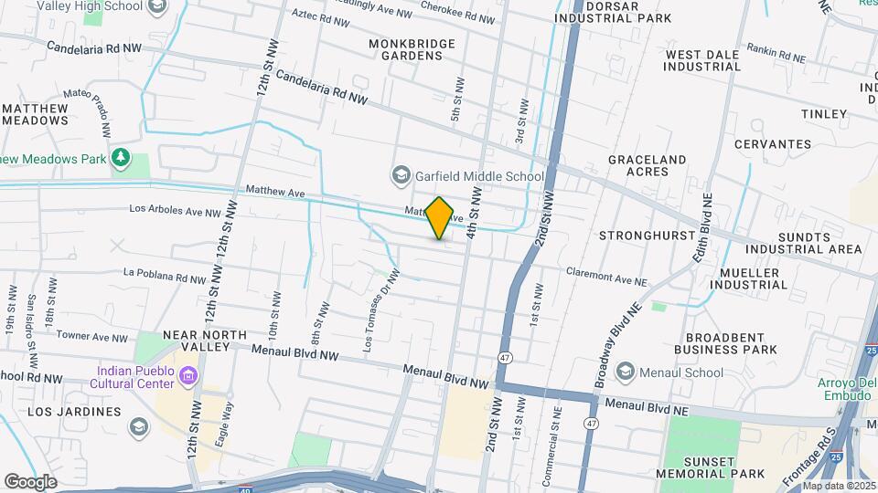 502 Los Arboles Ave NW Map and Location Details