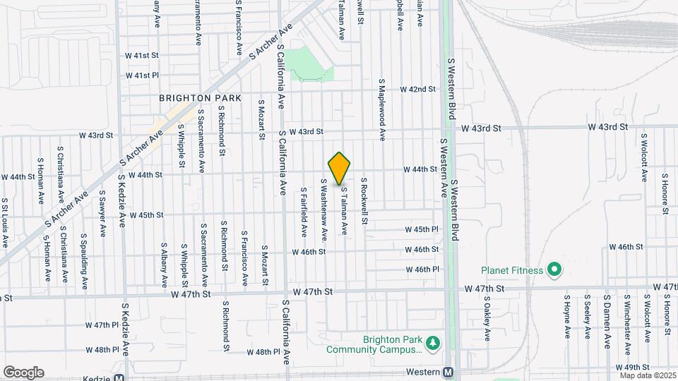 4426 S Talman Ave Map and Location Details