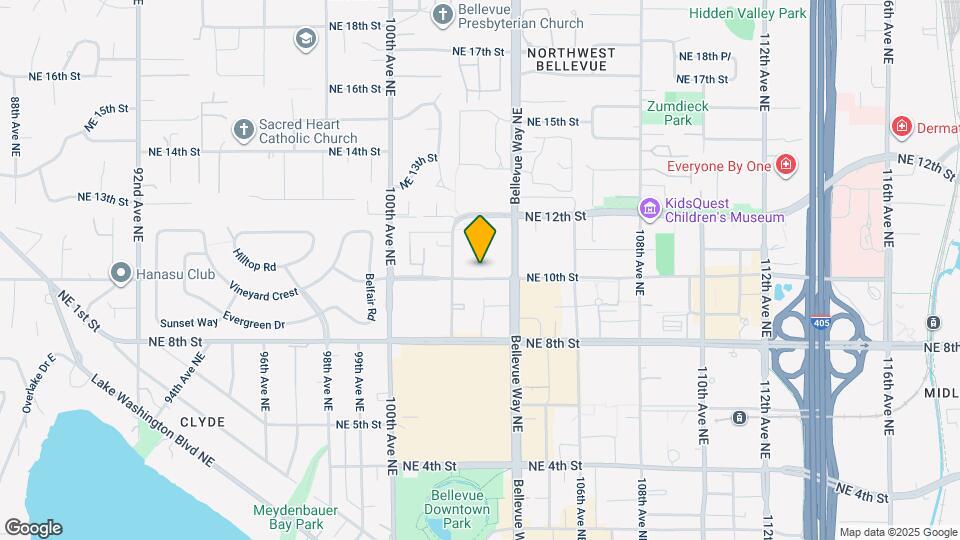10232 NE 10th St, Unit 1106 Map and Location Details