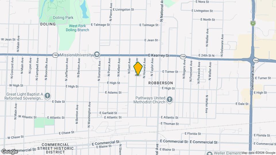 2234 N Travis Ave Map and Location Details