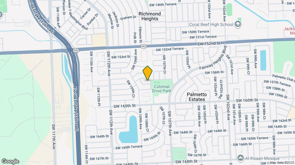 10815 SW 157th Terrace Map and Location Details