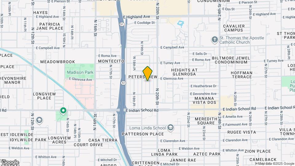 4232 North 19th Pl Map and Location Details