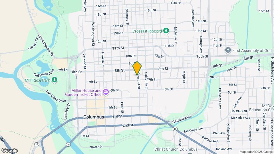 714 Chestnut St Map and Location Details