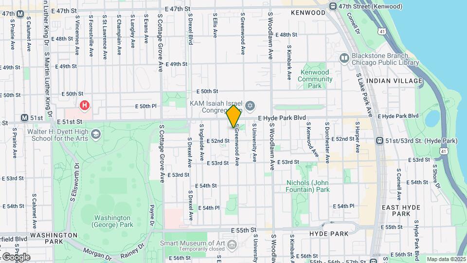 5124-5126 S Greenwood Ave Map and Location Details