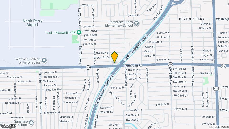 6841 Pembroke Rd Map and Location Details