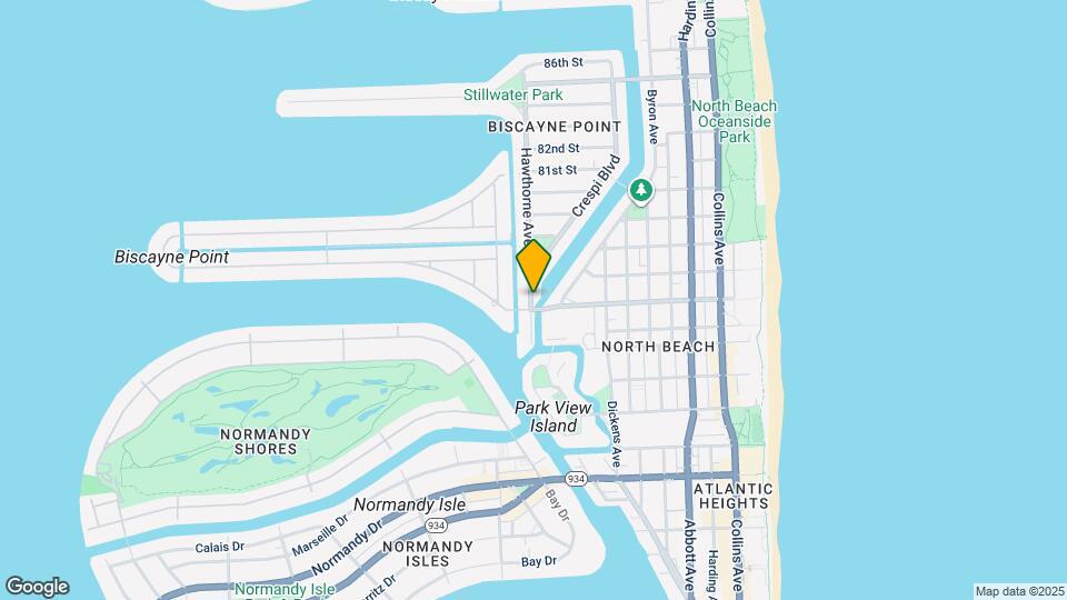 7707 Hawthorne Ave Map and Location Details