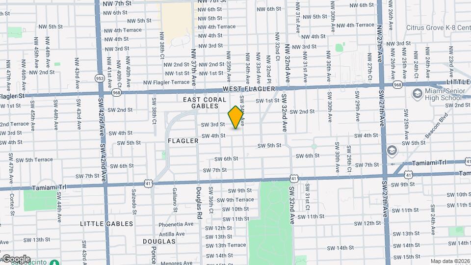 3431 SW 4th St Map and Location Details