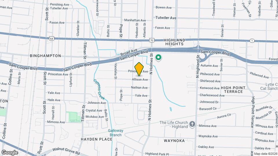 3236 Allison Ave Map and Location Details