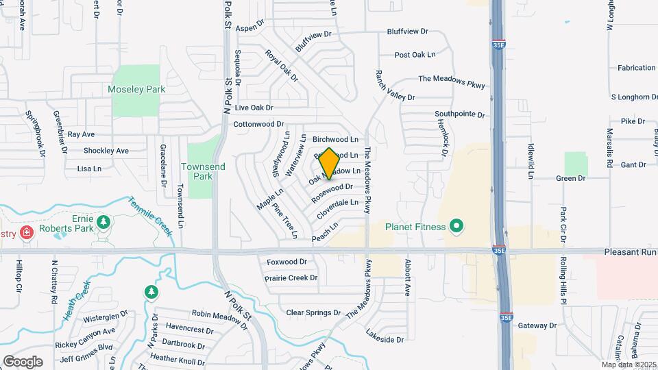 1033 Rosewood Dr Mapa y Detalles de la Ubicación