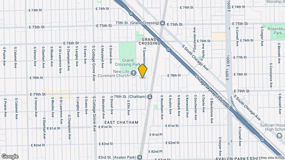 7808 S Greenwood Ave Map and Location Details