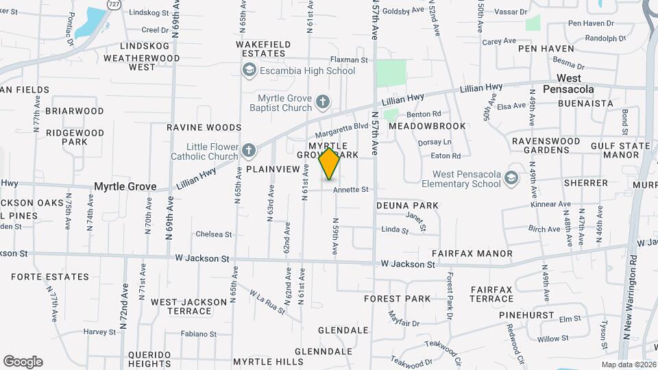 5914 Annette St Map and Location Details