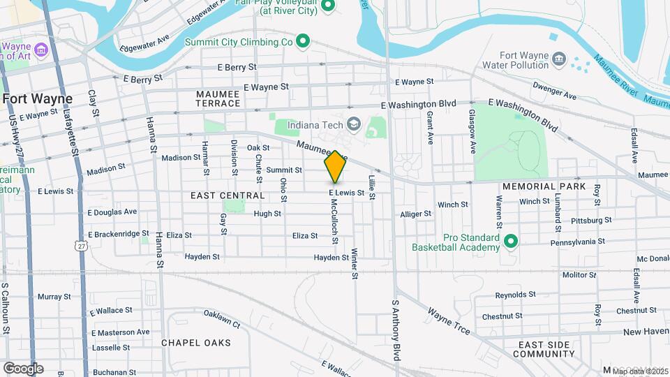 1501 E Lewis St Map and Location Details