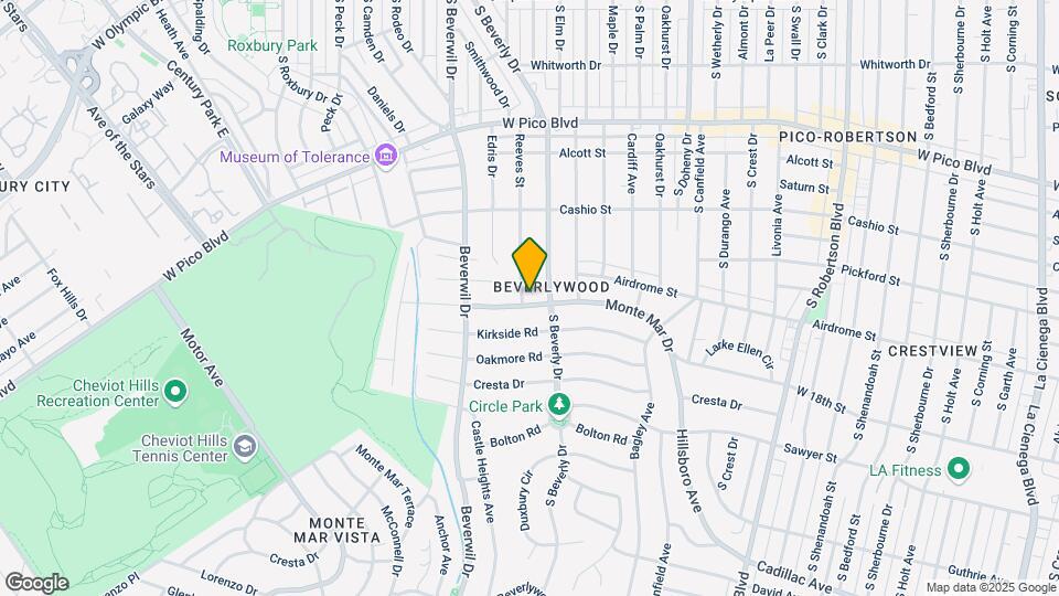 1630 Reeves St Map and Location Details