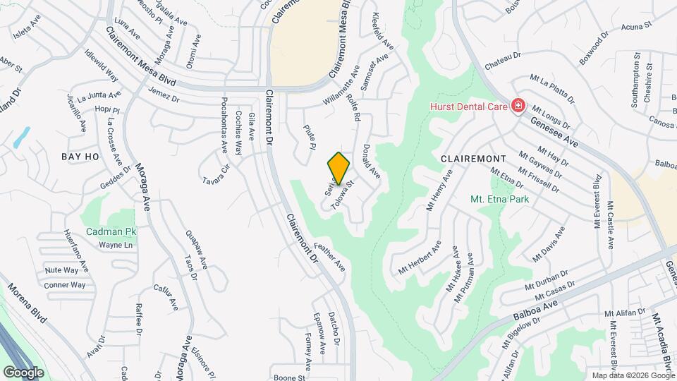 4222 Tolowa St Map and Location Details