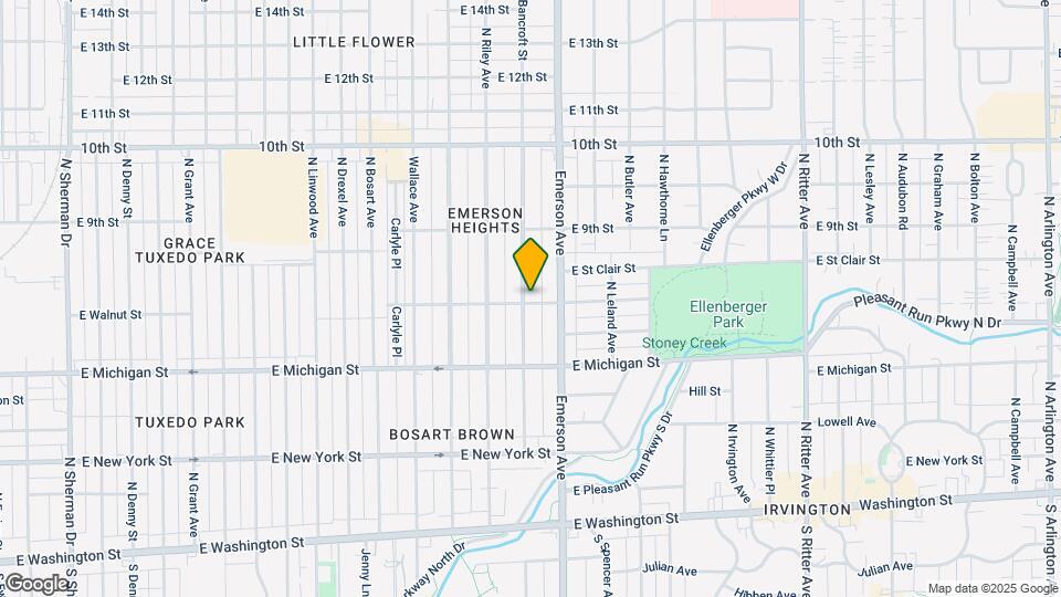703 N Bancroft St Map and Location Details