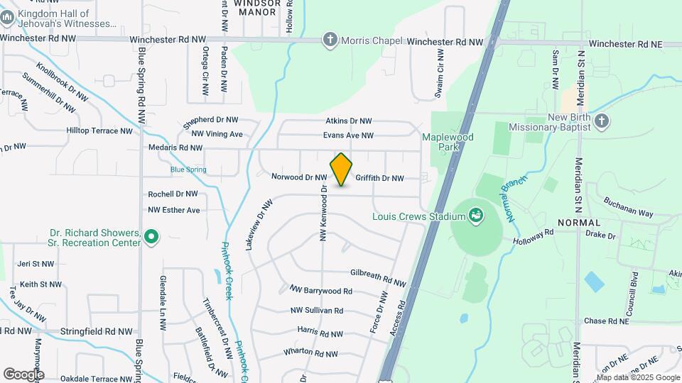 4505 Lakeview Dr NW Map and Location Details