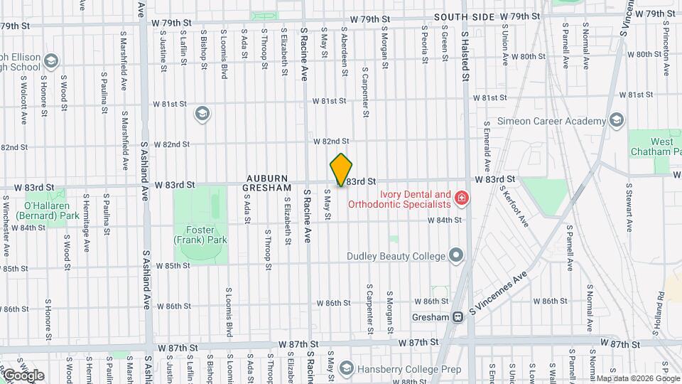 8312 S Aberdeen St Mapa y Detalles de la Ubicación