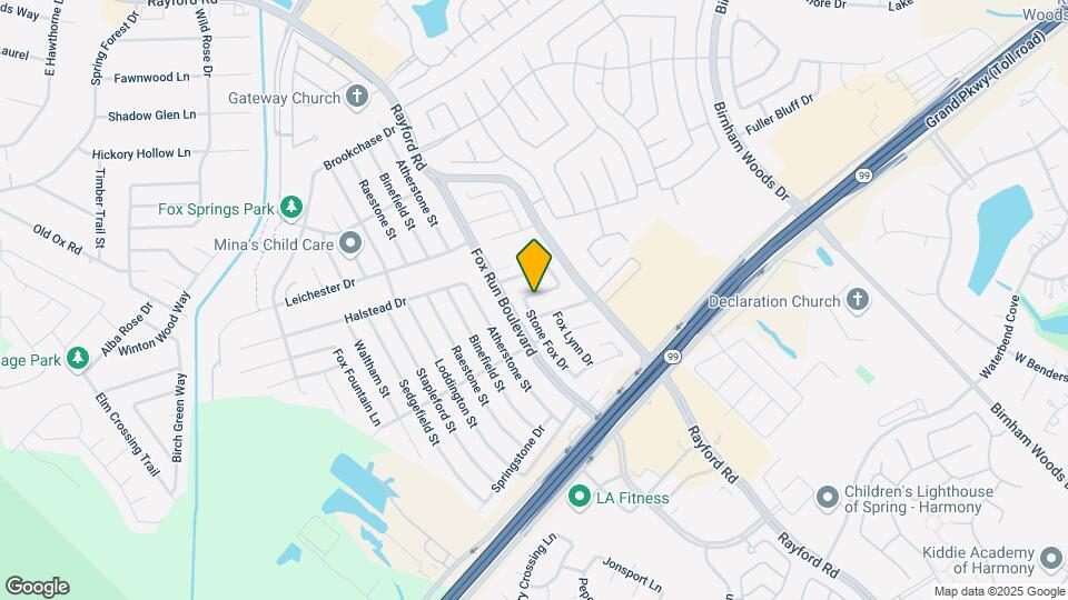 2710 Hidden Spring Vale Dr Map and Location Details