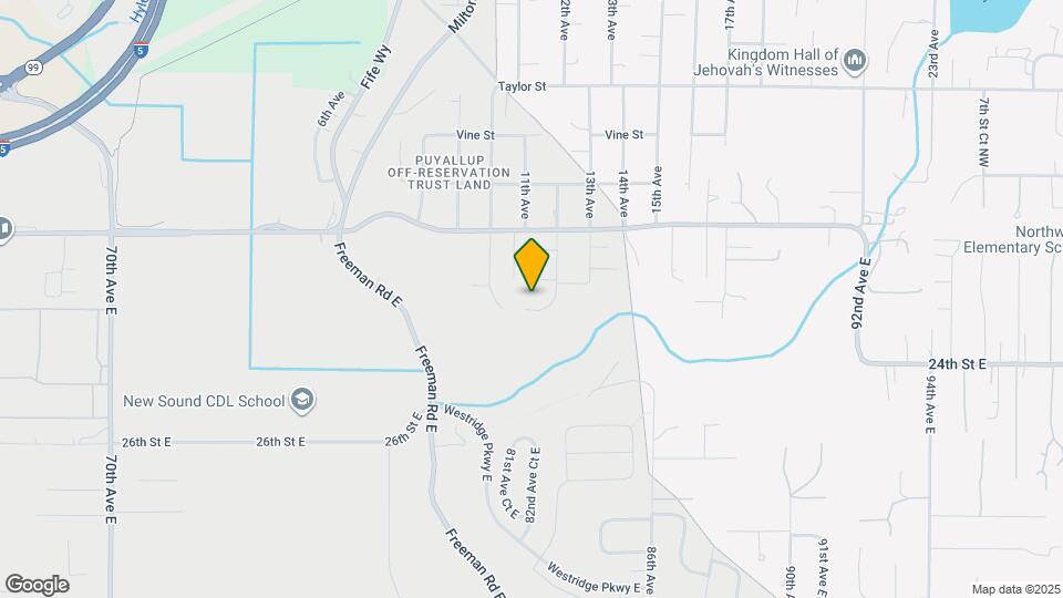 2134 83rd Ave E Map and Location Details