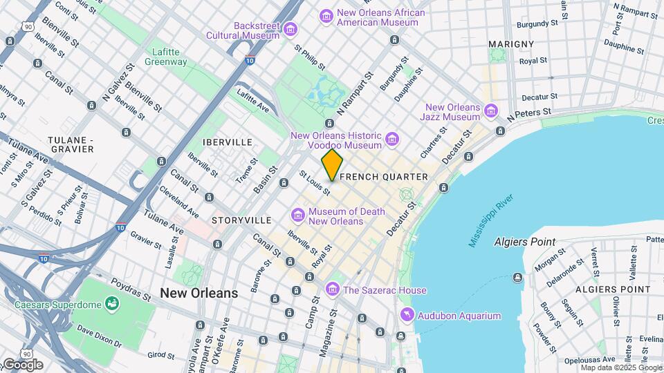 512 Dauphine St Mapa y Detalles de la Ubicación
