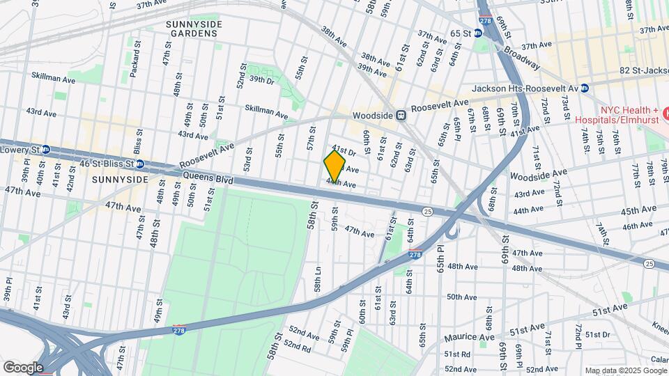 58-25 Queens Blvd Mapa y Detalles de la Ubicación